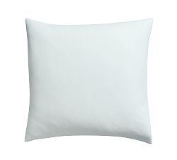 Open Box: Classic Belgian Flax Linen Knife Edge Sham, Euro, Set of 3 - Blue Frost