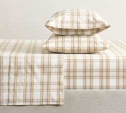 Stewart Plaid Organic Percale Sheet Set
