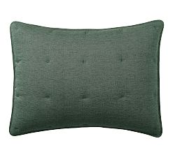 Open Box: Belgian Flax Linen Comforter Sham, Standard, Set of 2 - Pine