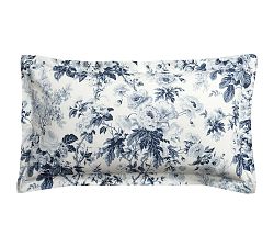 Open Box: Garden Floral Percale Shams, King, Set of 3 - Blue/White