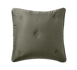 Open Box: TENCEL™ Comforter Sham, Euro, Set of 3 - Loden