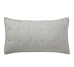 Open Box: Belgian Flax Linen Comforter Sham, Set of 2, King - Flagstone