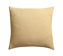Open Box: Classic Belgian Flax Linen Knife Edge Sham, Set of 2, Euro - Daffodill
