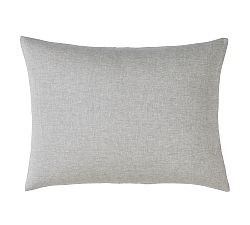 Open Box: Belgian Flax Linen King Lounger Sham, Set of 2 - Flagstone