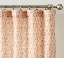 Open Box: Rosewood Floral Blackout Curtain, 50"W x 84"L - Blush Multi