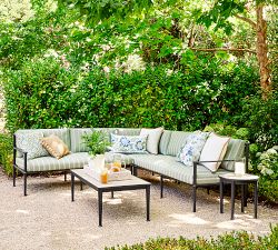 Ellis Metal Round Outdoor Side Table (18")