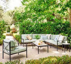 Ellis Metal Rectangular Outdoor Coffee Table (48")