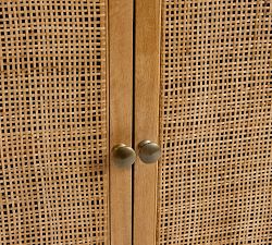 Channing Cane Storage Cabinet Console (72")