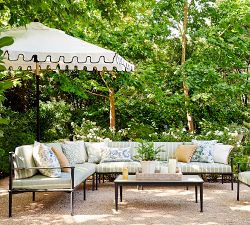 Ellis Metal Rectangular Outdoor Coffee Table (48")