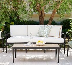 Ellis Metal Rectangular Outdoor Coffee Table (48")