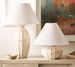 Finn Ceramic Table Lamp (18"-27")