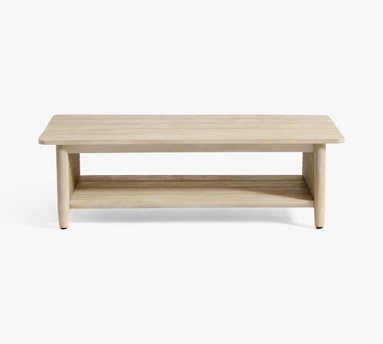 Pottery Barn Marina Cane Coffee Table - Thumbnail 4