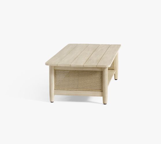 Pottery Barn Marina Cane Coffee Table - Thumbnail 3