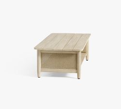 Marina Cane Rectangular Outdoor Coffee Table (52")
