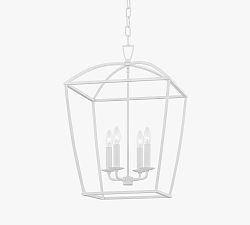 Open Box: Birch Iron Pendant, Medium 17" - White
