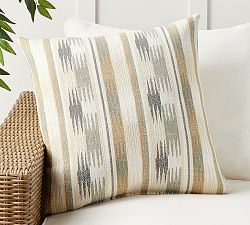 Open Box: Performance Taos Outdoor Pillow, 24" Square - Sandstone