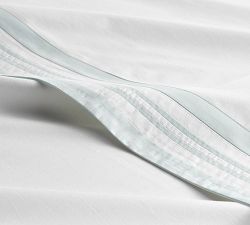 Addison Border Percale Pillowcases - Set of 2