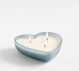 Frosted Glass Heart Candle