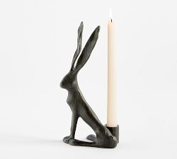 Sculpted Bunny Candle Holder