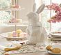 Floral Bunny Stoneware Cookie Jar