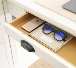 Aubrey Writing Desk with File Cabinet (78")