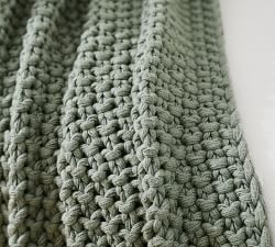 Open Box: Bayside Seed Stitch Throw Blanket