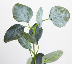 Faux Silver Dollar Eucalyptus Mini Tree