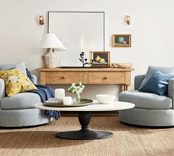 Chapman Oval Marble Coffee Table (52&quot;)