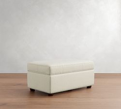 Cameron Modern Roll Arm Ottoman and a Half