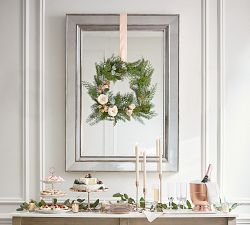 Marlena Antiqued Glass Frame Wall Mirror