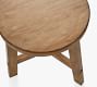 Rustic Farmhouse Round Side Table (23.5")