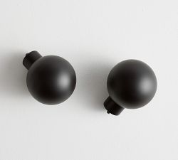 Standard Modern Hardware Ball Finial - Set of 2