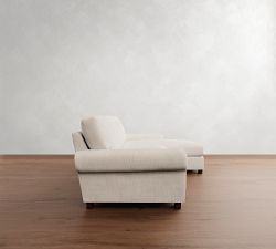 Turner Roll Arm Chaise Sectional (107"&ndash;132")