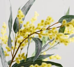 Faux Blooming Acacia Branch