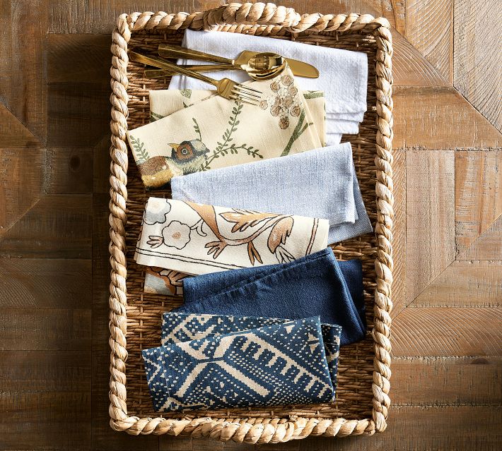 Kourtney Floral Cotton Napkins - Set Of 4 | Pottery Barn - View #3