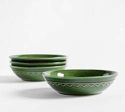 Paradiso Stoneware Pasta Bowls - Set of 4