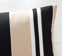 Open Box: Sunbrella® Ziva Striped Outdoor Lumbar Pillow