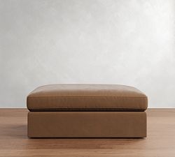 Westwood Slim Arm Leather Modular Sectional Ottoman