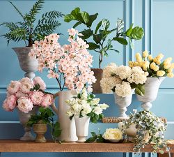 Ceramic Faceted Vase Collection