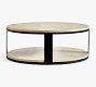 Cayman Round Wood &amp; Metal Coffee Table