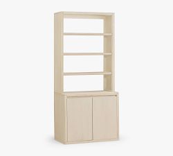 Pottery Barn Cayman Shelf with Cabinet - Thumbnail 4