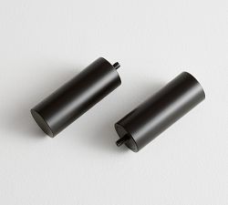 Standard Modern Hardware Cylinder Finial - Set of 2