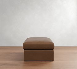 Westwood Slim Arm Leather Modular Sectional Ottoman