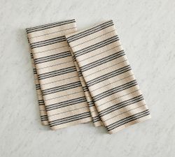 Colette Stripe Cotton/Linen Tea Towels - Set of 2