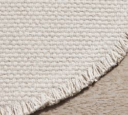 Mason Handwoven Cotton Fringe Round Placemats - Set of 4