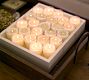 Unscented Filled Glass Votive Candles, Set of 16