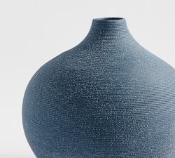 Bondi Handcrafted Terracotta Vase Collection - Blue