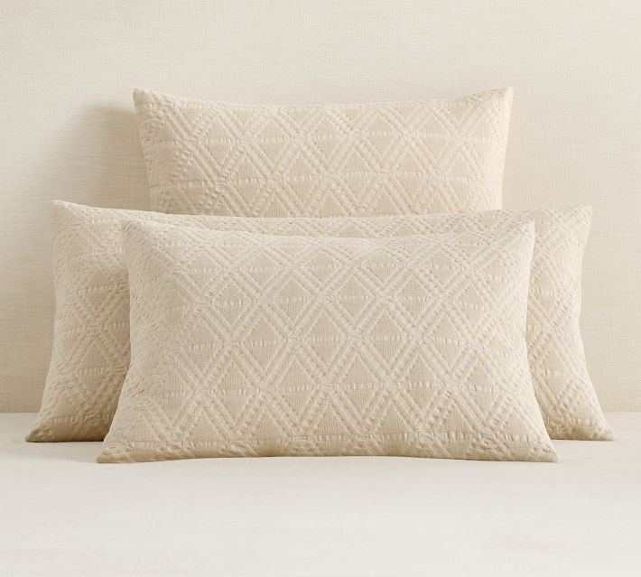Lot de 4 coussins carrés 50 cm en lin bleu - TAMPA | Maison et Styles Lot de 4 coussins carrés 50 cm en lin bleu - TAMPA | Maison et Styles