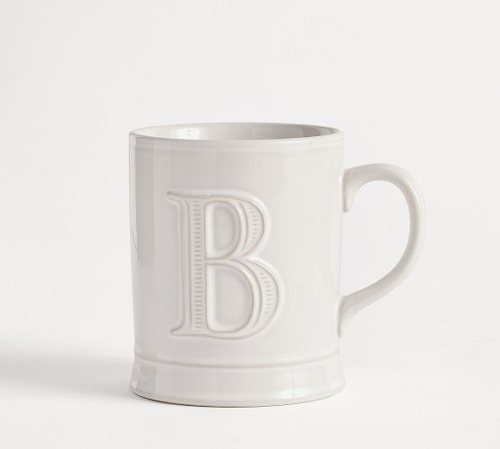 Pottery Barn Embossed Alphabet Mug - Thumbnail 3