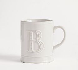 Embossed Alphabet Mug